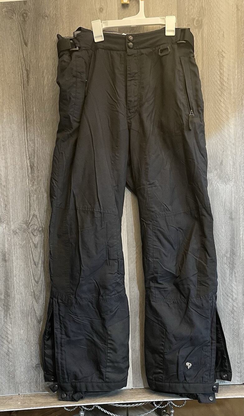 Inside Edge Vertical Snow Ski Pants Men’s Medium Black Insulated Winter